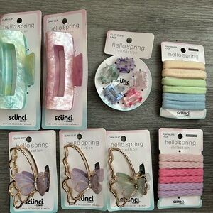 Scunci Hello Spring Pastel Hair Clips & Elastics Set - Multicolor conair